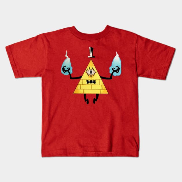 Bill Cipher - Gravity Falls Kids T-Shirt by wrg_gallery